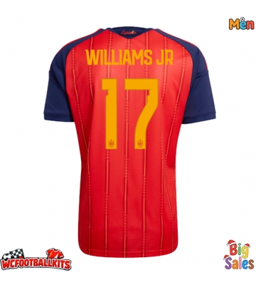 Spain Nico Williams #17 Replica Home Stadium Shirt World Cup 2026 Short Sleeve